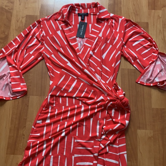 Kenneth Cole size XS coral and white wra… - Picture 2 of 6